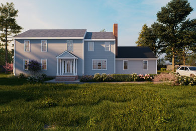 Inspiration for a timeless exterior home remodel in Boston