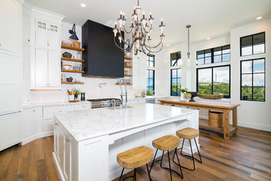 Example of a cottage kitchen design in Denver