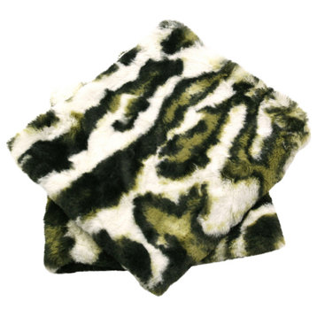 Wild Cat Faux Fur Pillow Shell Set