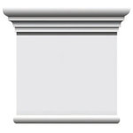 American Pro Decor - Simple Capital, Right-Sided - Pilaster accessories work in conjunction with its matching Pilasters. They are attactive, simple and easy to install. They are come primed in white.