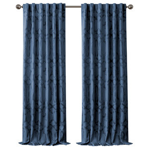Pleat Woven Back Tab Curtains - Contemporary - Curtains - by 
