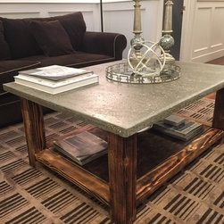 Organic Concrete Coffee Table - Coffee And Accent Tables