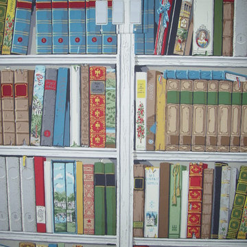 Benicia Cottage Library and Bedroom