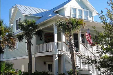 Inspiration for a coastal exterior home remodel in Charleston