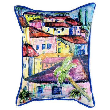Pair of Betsy Drake Fun City II Large Pillows 16 Inch x 20 Inch