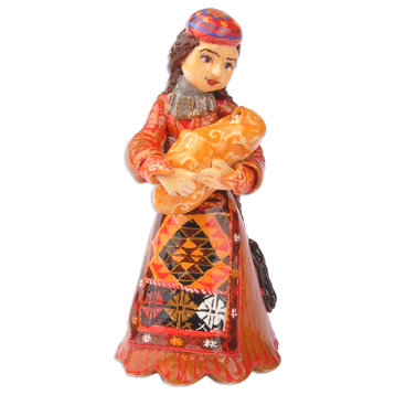 Novica Handmade The Woman From Vaspurakan Ceramic Figurine