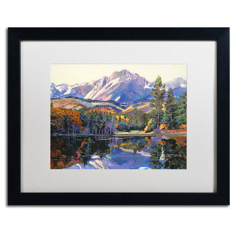 David Lloyd Glover 'Painter's Lake' Art, Black Frame, 16"x20", White Matte