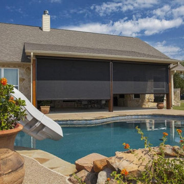 Lake Charles Motorized Retractable Patio Screen