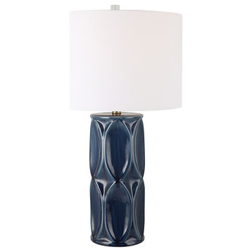 Sinclair Blue Table Lamp