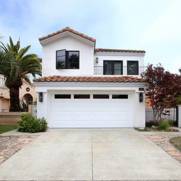 Smooth White Stucco Finish