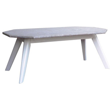 TRADE WINDS NANTUCKET Coffee Table Cocktail Octagonal Splayed Legs