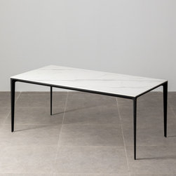 Minimalist Table &ndash; Innovation S - Calcatta / Black - Dining Tables