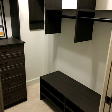 Sleek Tenino Gray Walk In Closet