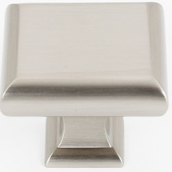 A310-45-Satin Nickel Square Knob - Cabinet And Drawer Knobs