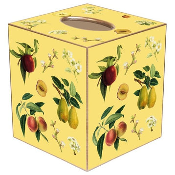 TB1434-Fruit on Yellow Tissue Box Cover