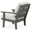 Lakeside Deep Seating Chair, Slate Gray/Natural Linen