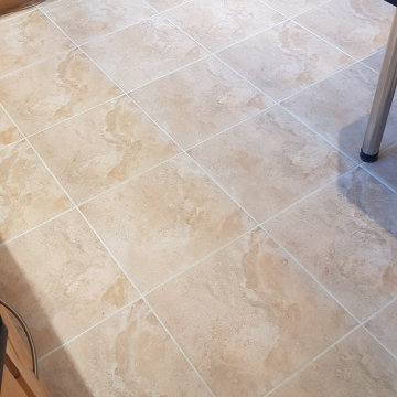 Light Grey Grout Re-Colouring in a Wickersley Kitchen