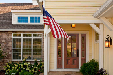 Inspiration for a timeless entryway remodel in Seattle
