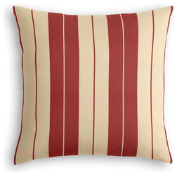 Beach Style Decorative Pillows Racing Stripe Pillow, Red