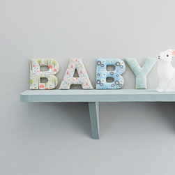 wall mounted fabric 'baby' letters - Wall Letters