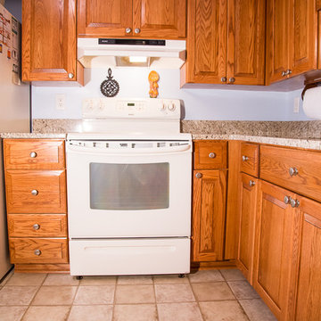 Rustic Oak Kitchen in Pasadena, MD