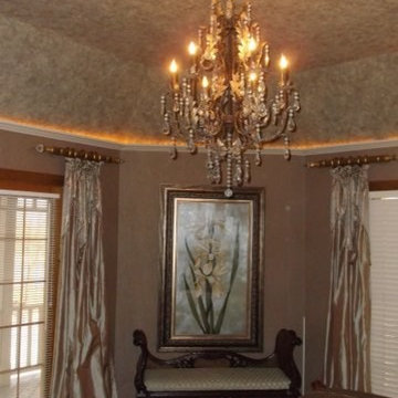 Wall treatments: wallpaper, paint, faux decorative paint finishes