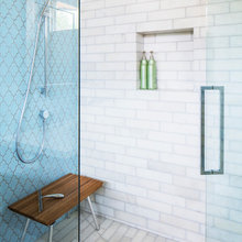 Yellow bathroom remodel-