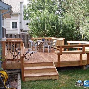 Simple Traditional Wood Deck Design