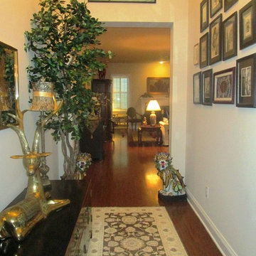 Taupe Faux Finish Dining Room Trey Ceiling