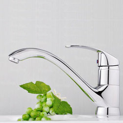 Chrome Single Handle Centerset Kitchen Tap T18005 - Kitchen Faucets