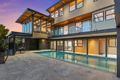 Pool - mid-century modern pool idea in Seattle