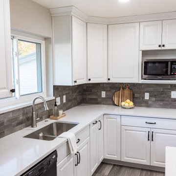 White Out Traditional Kitchen Remodel