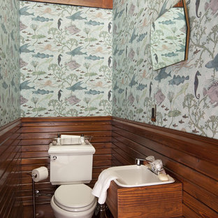 Small Bathroom Wallpaper Houzz