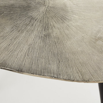 Triata Side Table, Raw Nickel, Bronze
