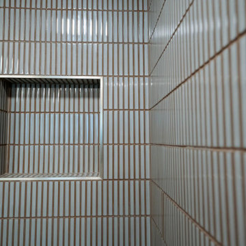 Tiled Shower Niche - Kirkland Master Bath
