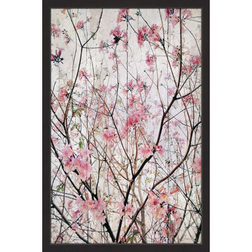 "Pink Blossoms" Framed Painting Print, 12x18