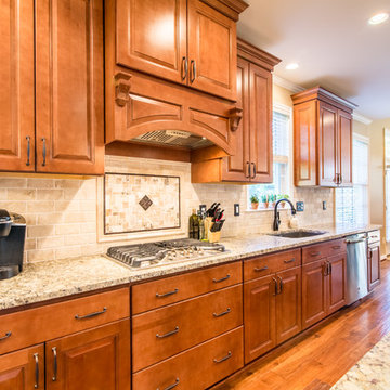 Traditional Kitchen with Oversized Island
