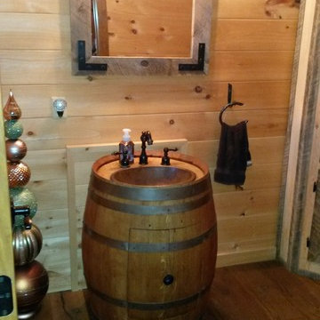 Rustic Barrel Vanity