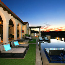 Elevated rear porch