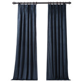 Navy Crushed Velvet Curtains, Stunning Blue Velvet Curtains 2go™