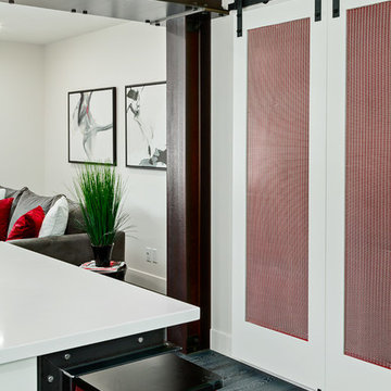 Rolling pantry doors