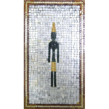 Astarte, Phoenician Mosaic Art, 14"x30"