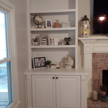 Fireplace Built-in with Offset Upper