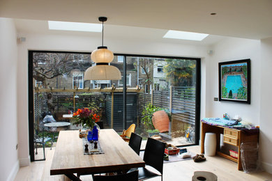 Design ideas for a contemporary dining room in Berkshire.