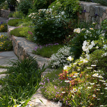 Terraced slope garden