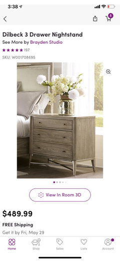 Dilbeck 3 2024 drawer nightstand