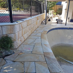Crazy paving flooring and rockface wall cladding - Products