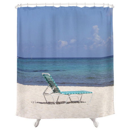 Beach Chair, Fabric Shower Curtain