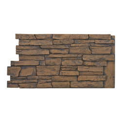 143-BRECKENRIDGE DEEP WIDE STACKED DESIGN WALL PANEL - 24"H - Wall Panels