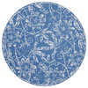 Nourison Whimsicle 8' x Round Blue Farmhouse Indoor Area Rug